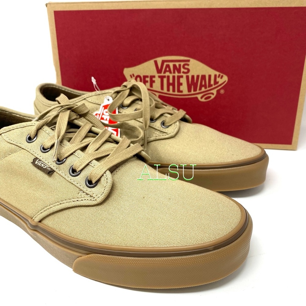 VANS Men’s Sneakers Atwood Khaki Canvas - Picture 4 of 10